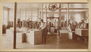 Shipping Room in hat factory