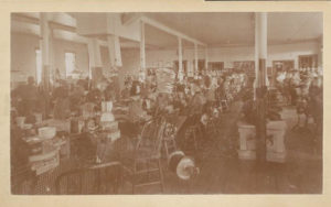 Stitching Room in hat factory