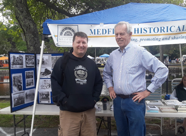 Medfield Historical Society booth at Medfield Day