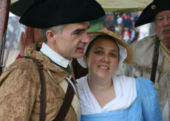 People in historical costume