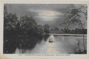Kingsbury Pond by Moonlight postcard
