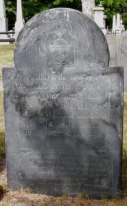 Elizabeth Fales' headstone