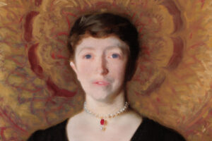 Color portrait of Isabella Stewart Gardner