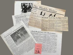 Collage of newspaper articles