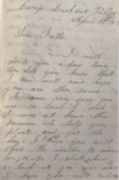 Handwritten letter