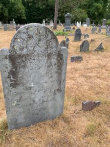 Tombstone in cemetery