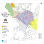 Color coded zoning map of medfield