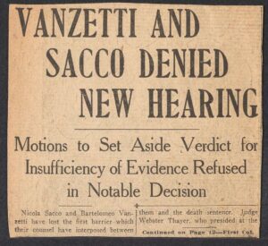 Newspaper headline clipping