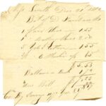 Handwritten accounting 