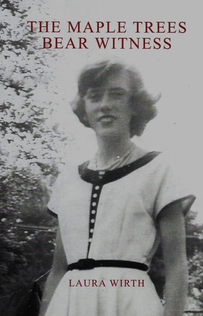 Black and white image of a young woman on book cover