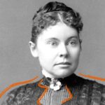 portrait of woman with short dark curly hair in early 1900s clothing