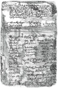 Handwritten colonial document with signatures