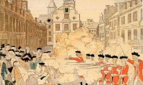 Boston Massacre Engraving-Paul Revere